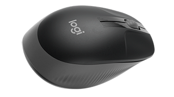 LOGITECH M190 Full-size wireless mouse - CHARCOAL - 2.4GHZ - 910-005905